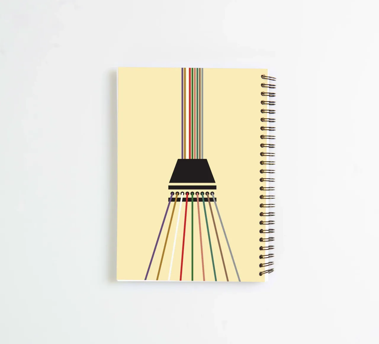 Line string infinite spiral notebook by galihstudio