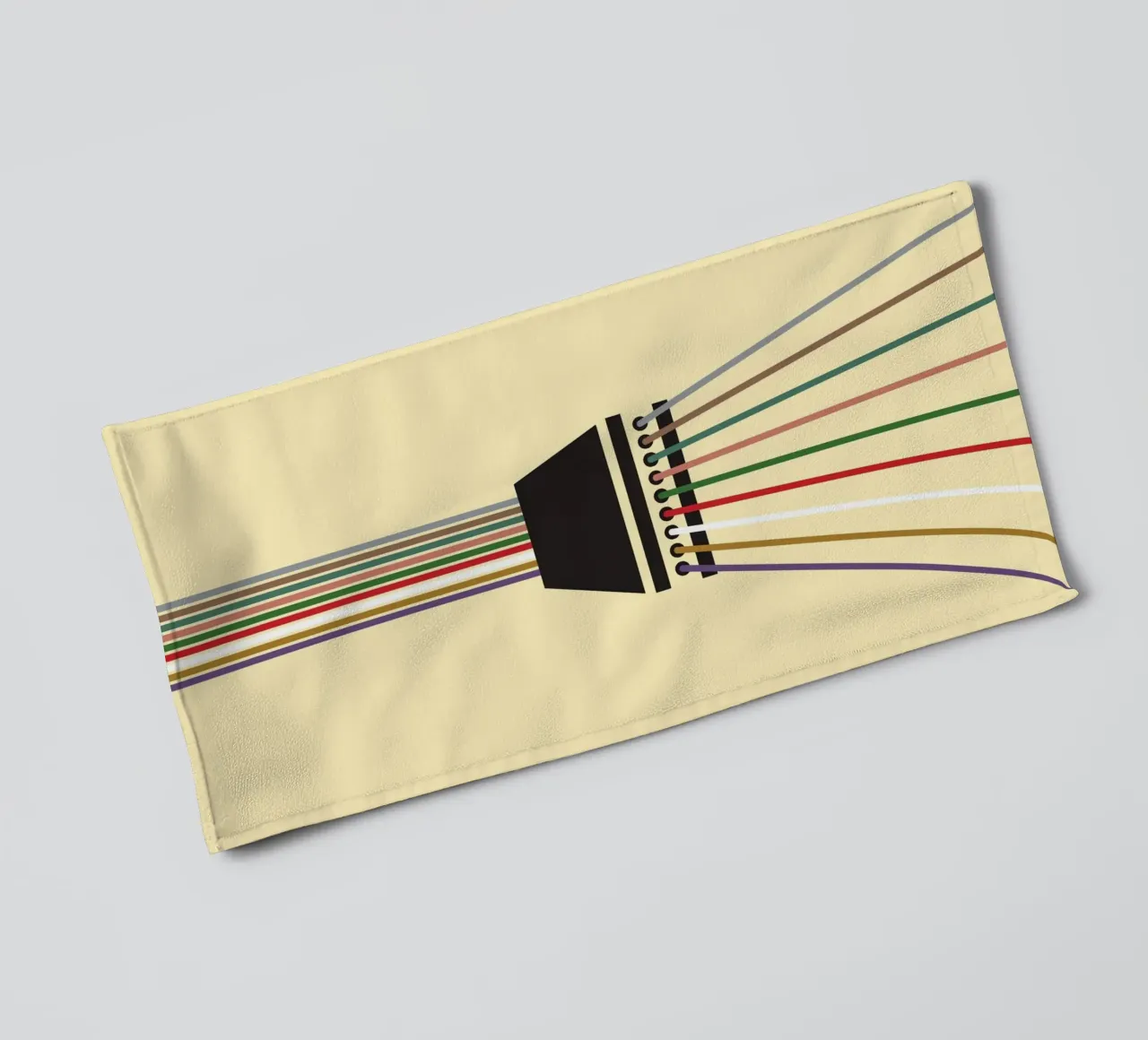 Line string oneindig badhanddoek van galihstudio
