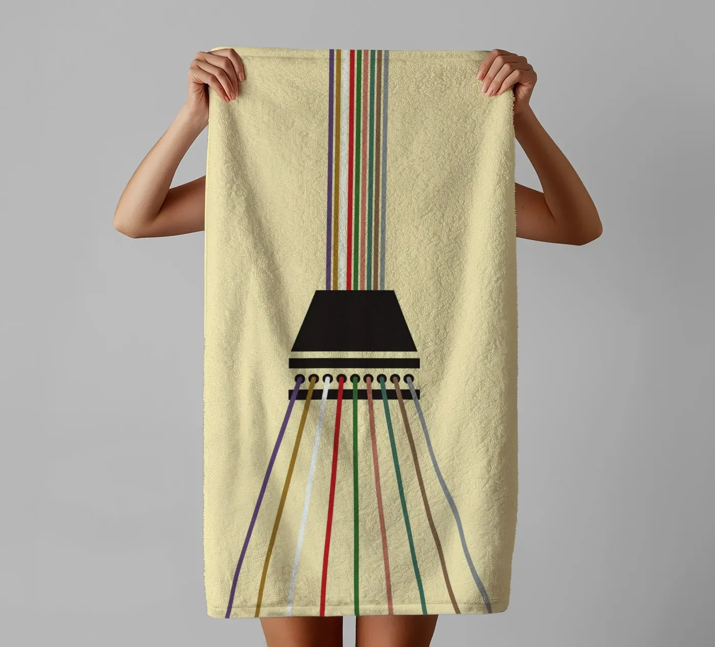 Line string infinite towel by galihstudio