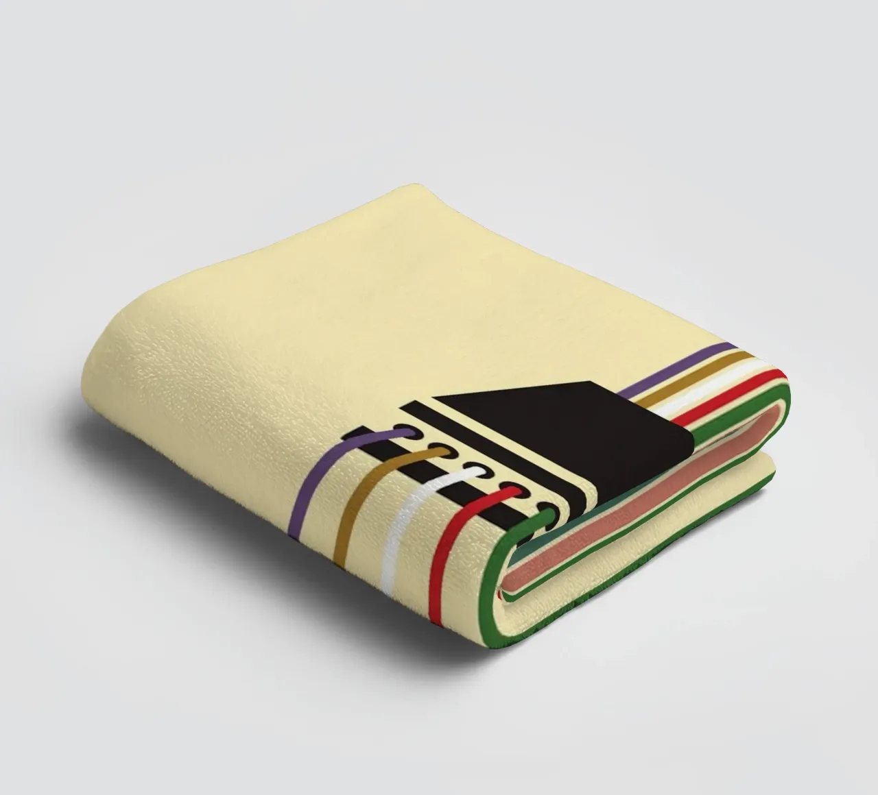 Line string oneindig badhanddoek van galihstudio
