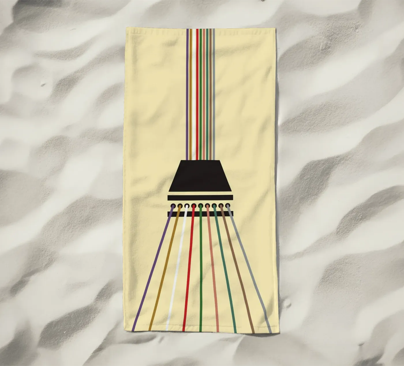 Stringa di linea infinita telo mare da galihstudio