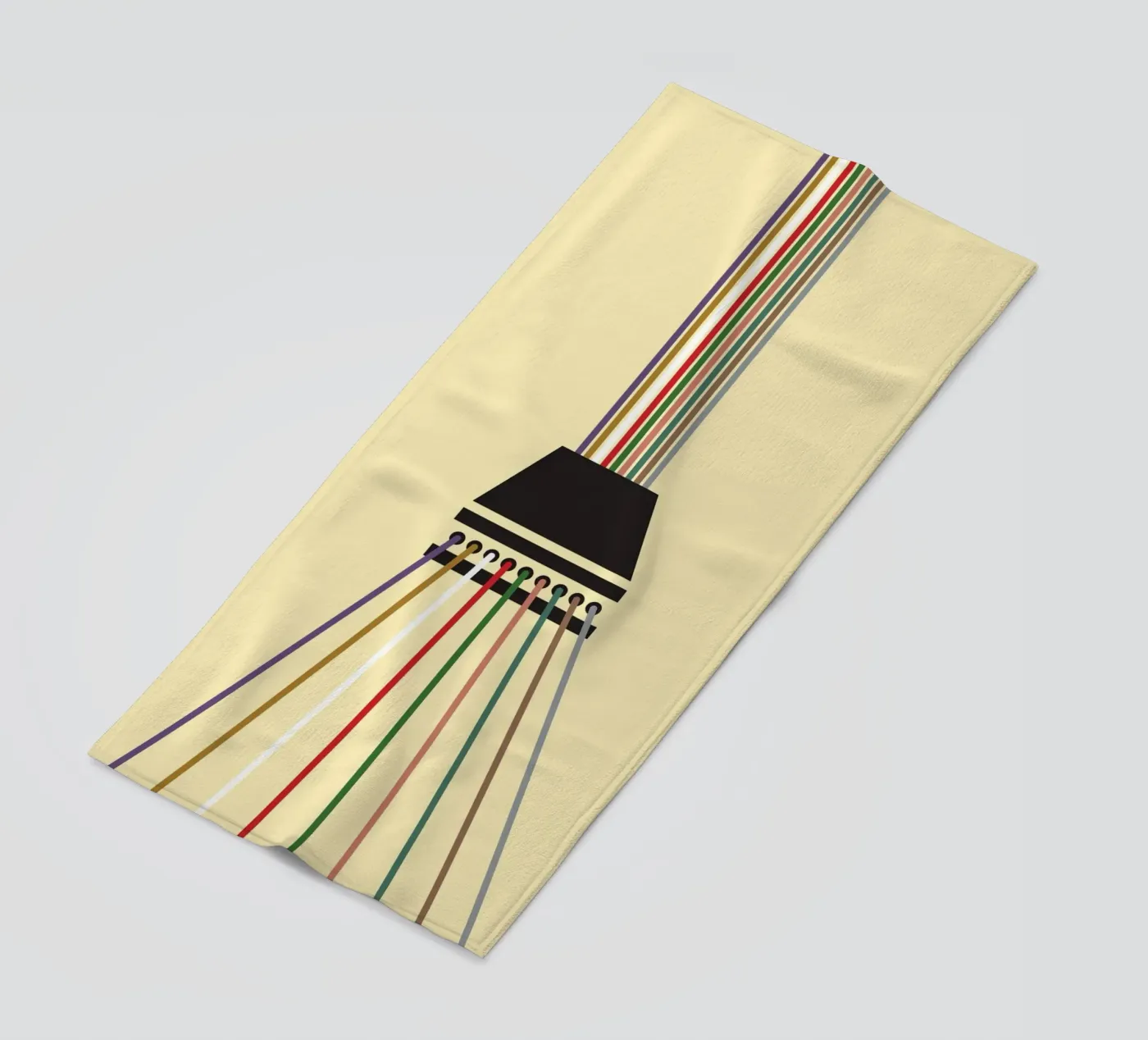 Line string oneindig strandhanddoek van galihstudio