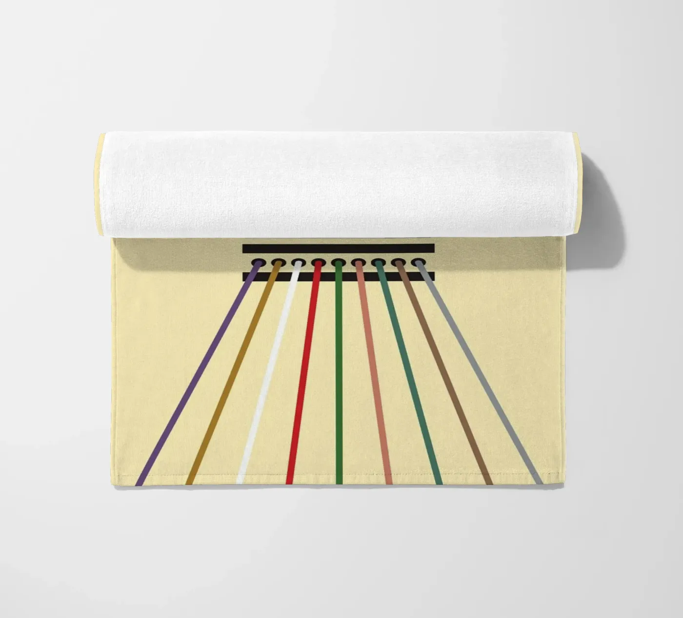 Line string oneindig strandhanddoek van galihstudio