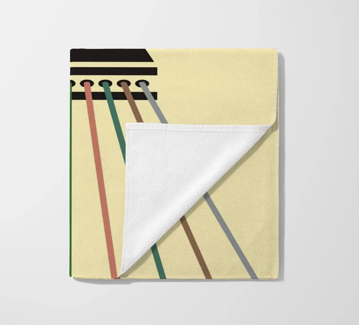 Line string oneindig strandhanddoek van galihstudio