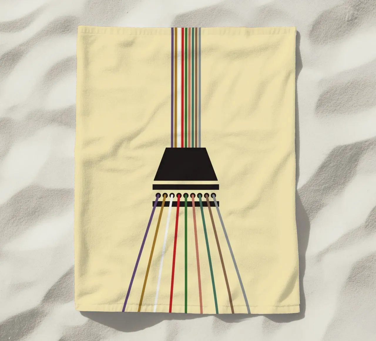 Stringa di linea infinita telo mare da galihstudio