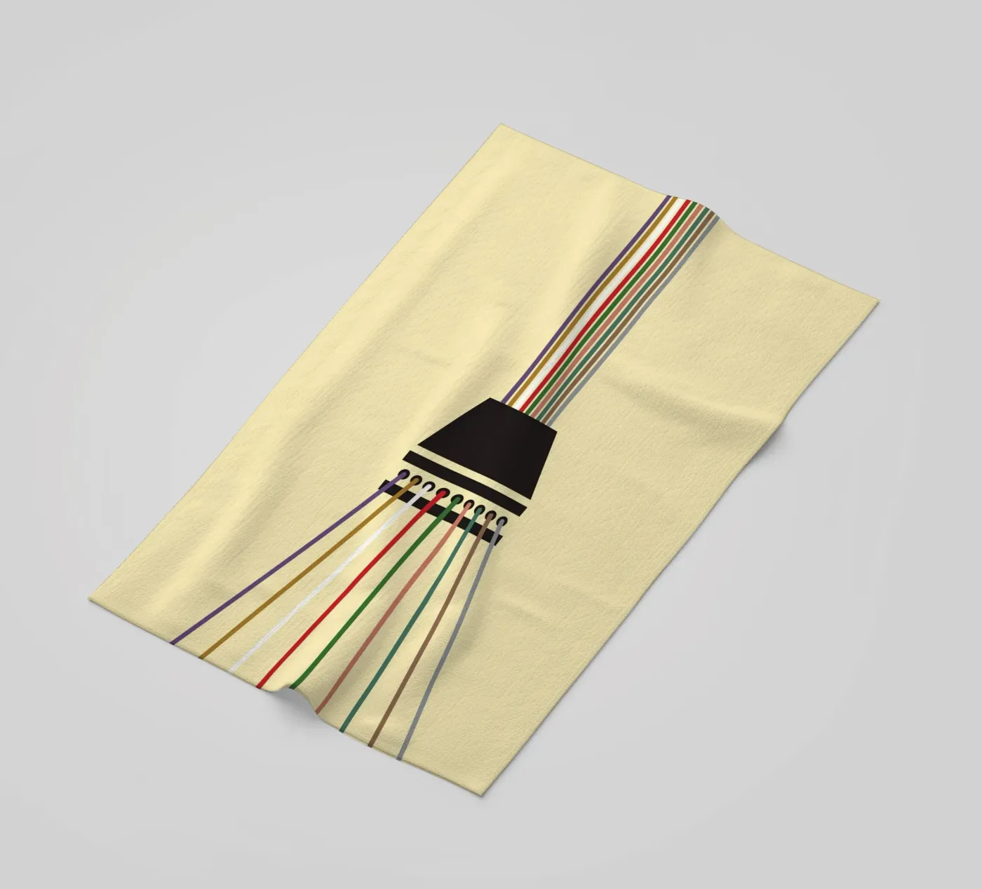 Line string oneindig strandhanddoek van galihstudio