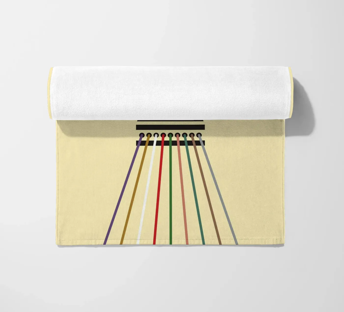 Line string oneindig strandhanddoek van galihstudio