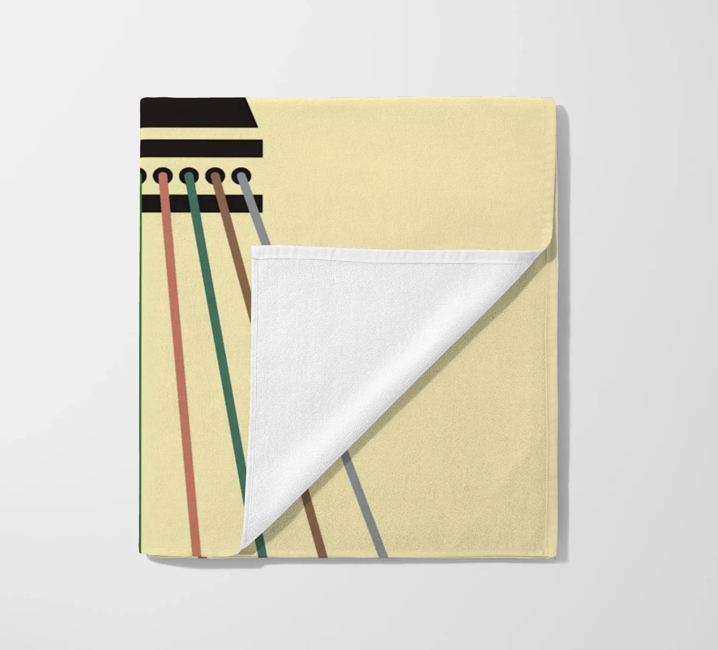 Line string oneindig strandhanddoek van galihstudio