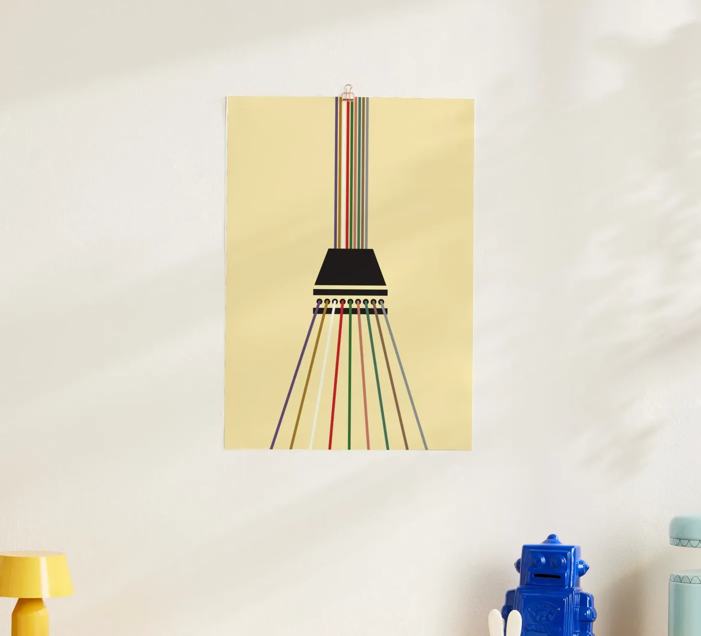 Line string oneindig poster van galihstudio