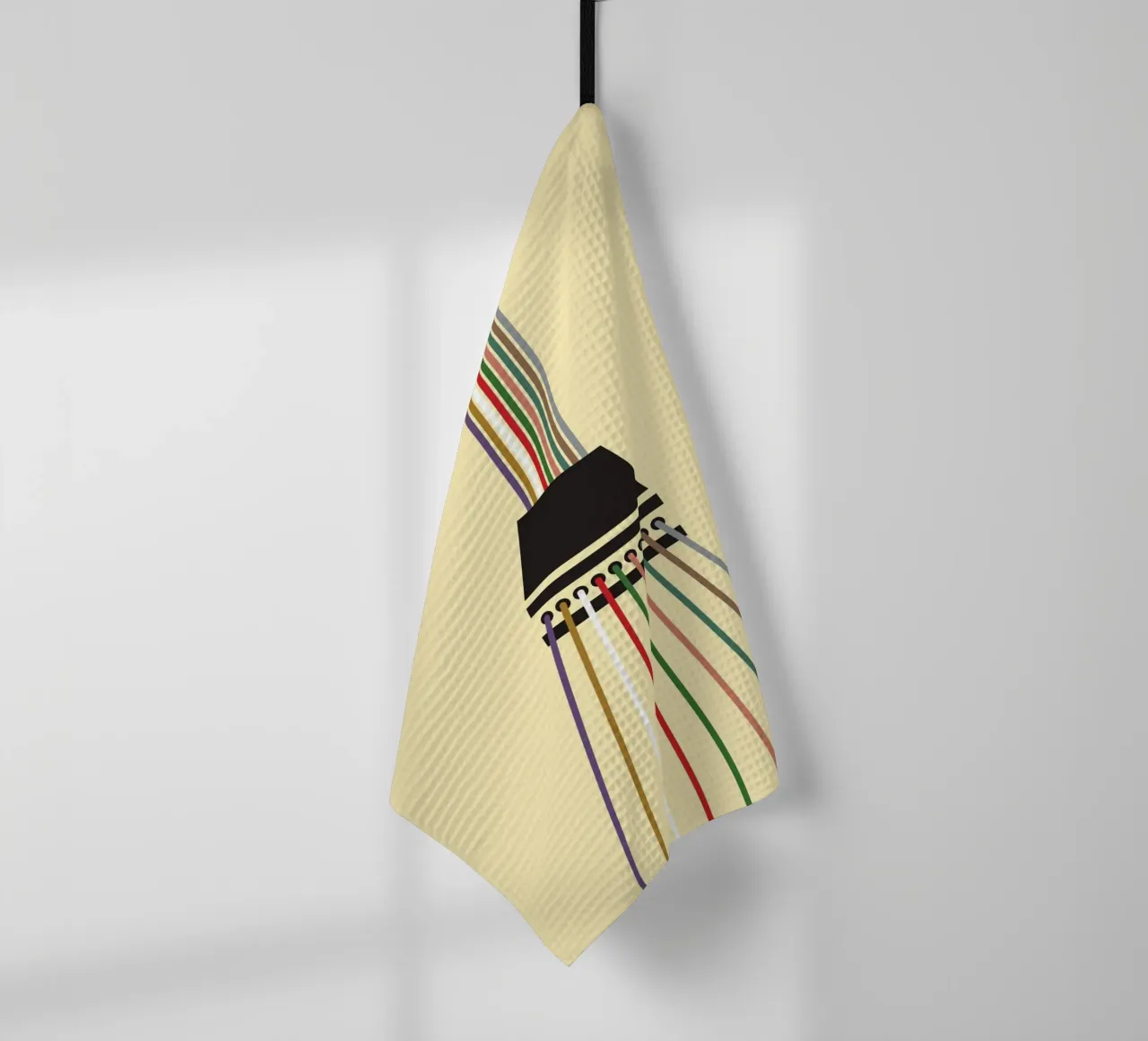Line string infinite tea towel by galihstudio