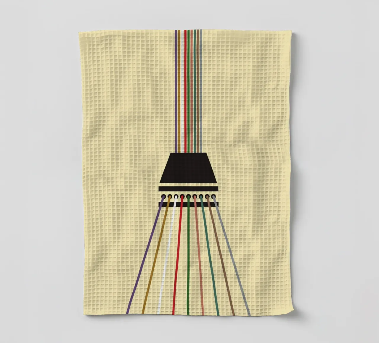 Line string infinite tea towel by galihstudio