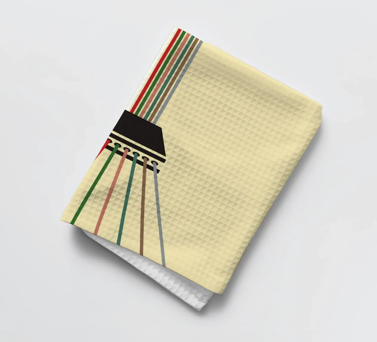 Line string infinite tea towel by galihstudio