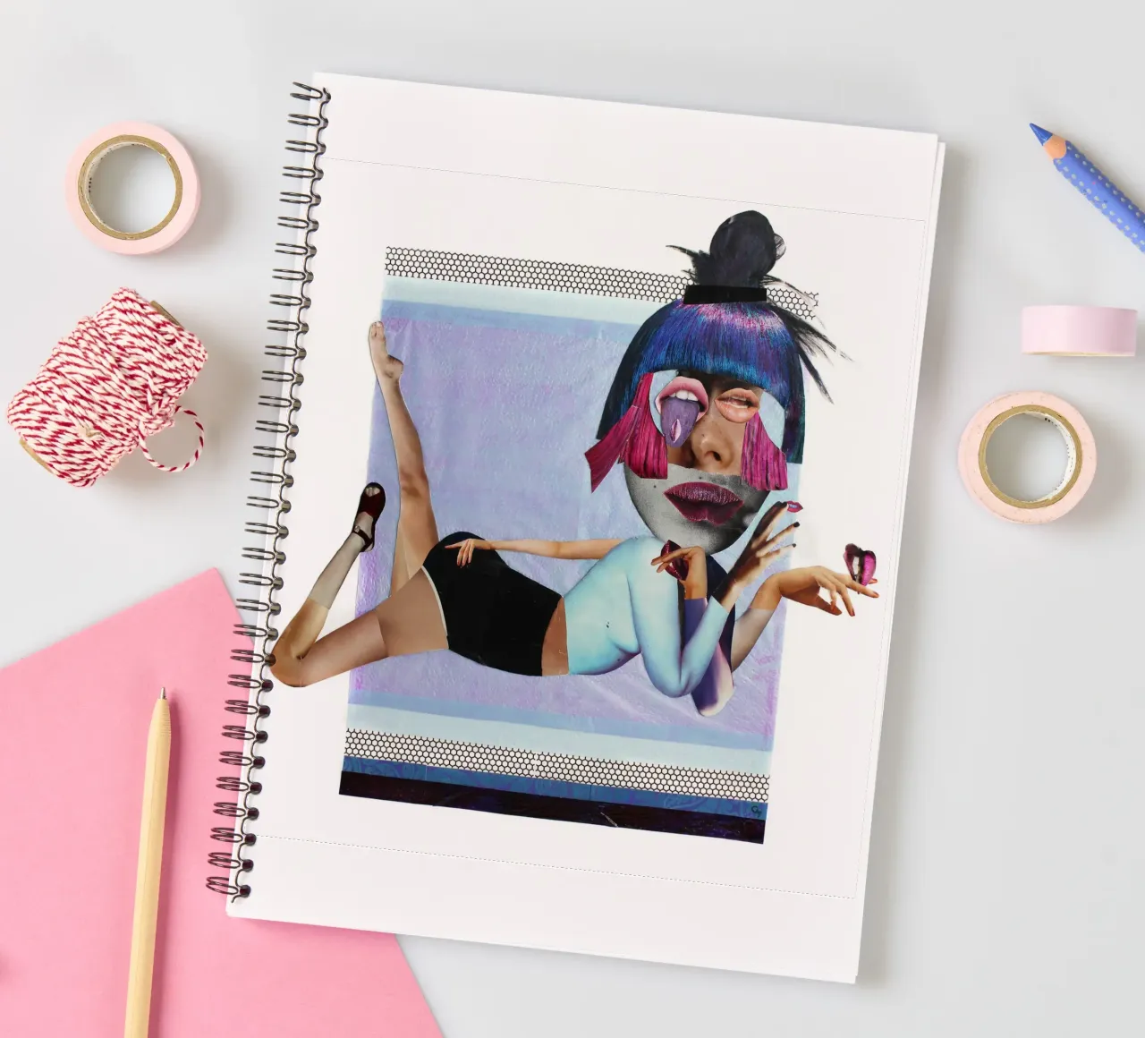 All over the place spiral notebook by Paperheartmixx