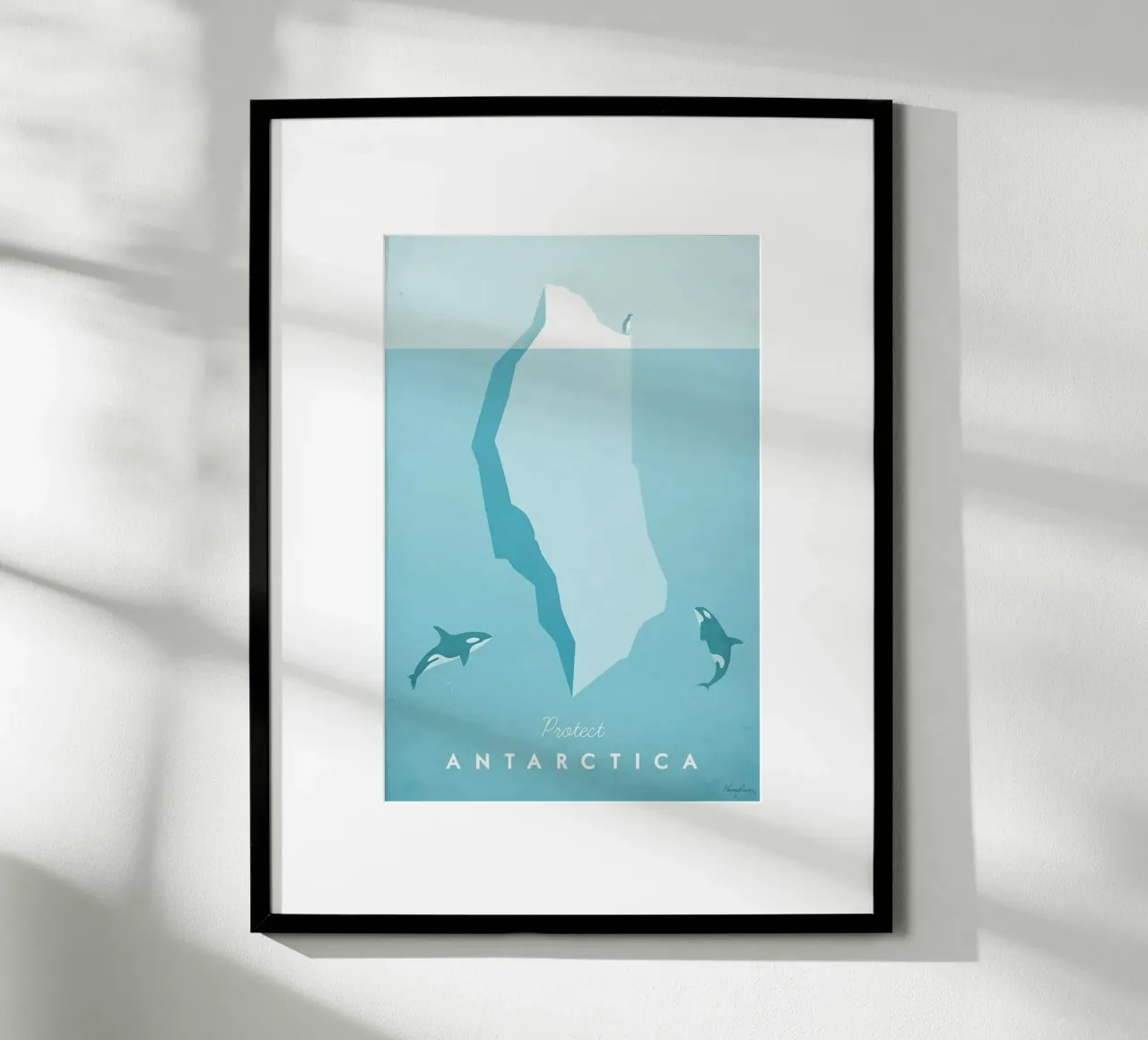 iceberg oceano clima antartide poster con telaio in alluminio da unyil shope