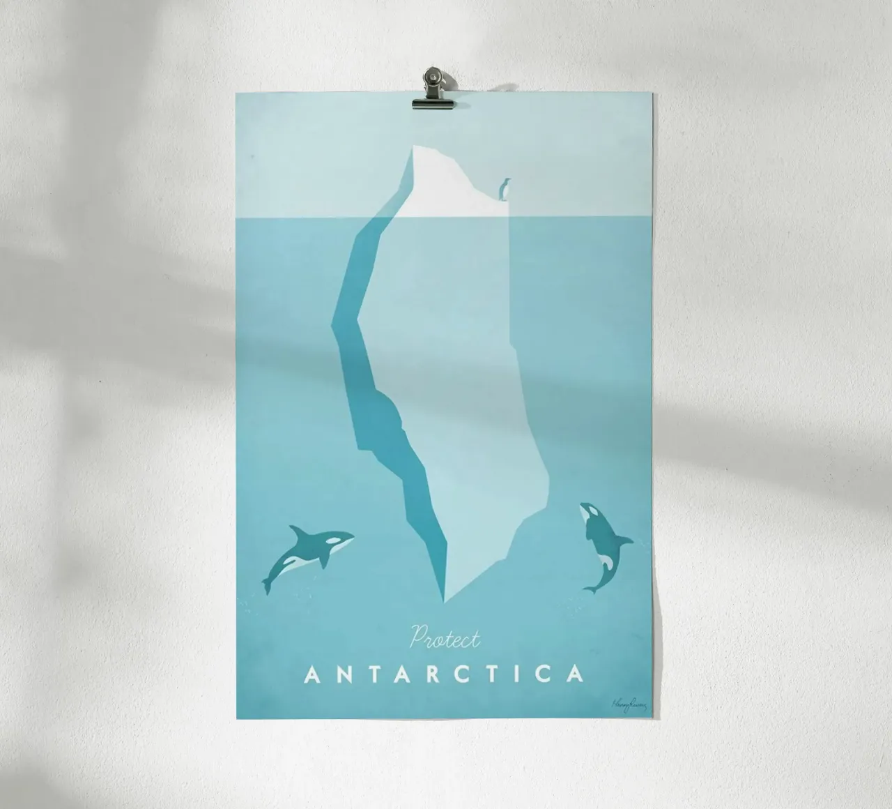 iceberg oceano clima antartide poster con telaio in alluminio da unyil shope