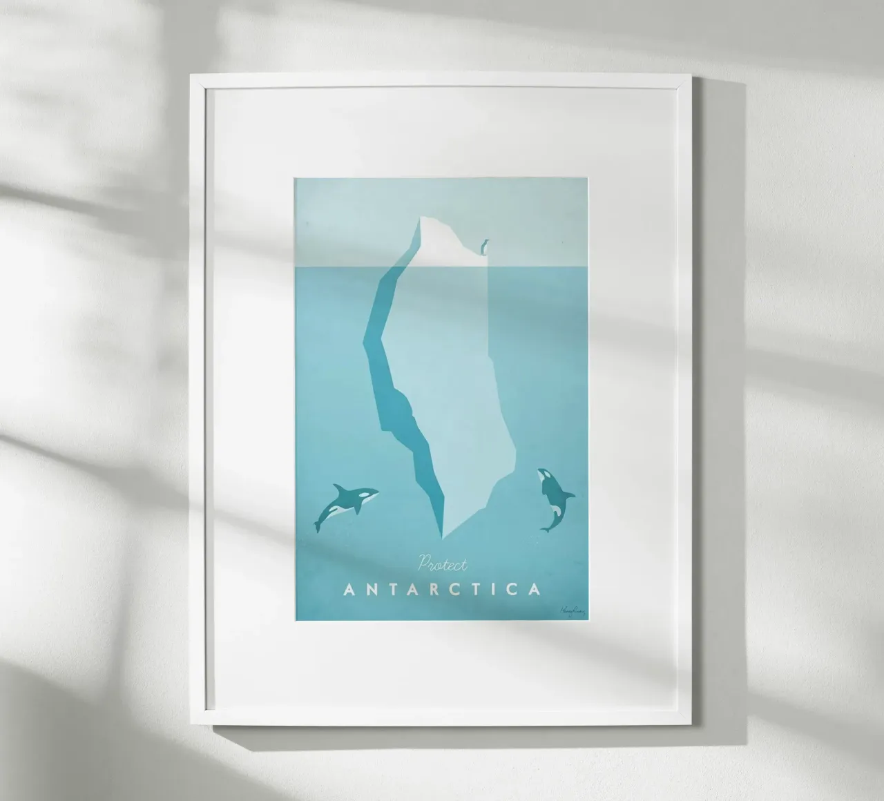 iceberg oceano clima antartide poster con telaio in alluminio da unyil shope