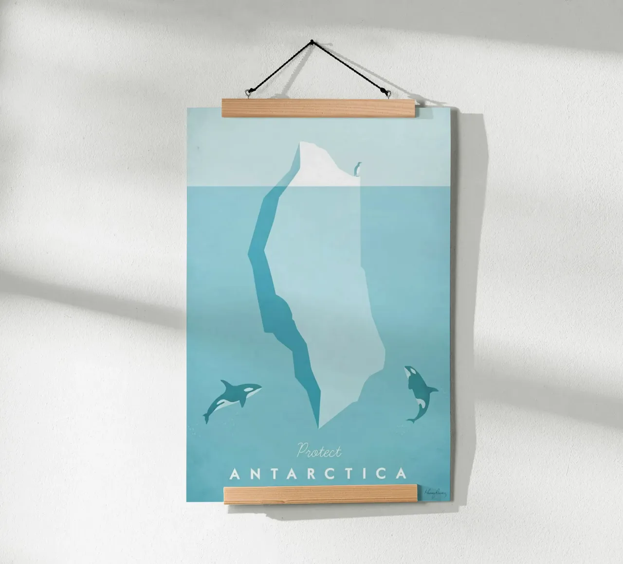 iceberg oceano clima antartide poster con telaio in alluminio da unyil shope