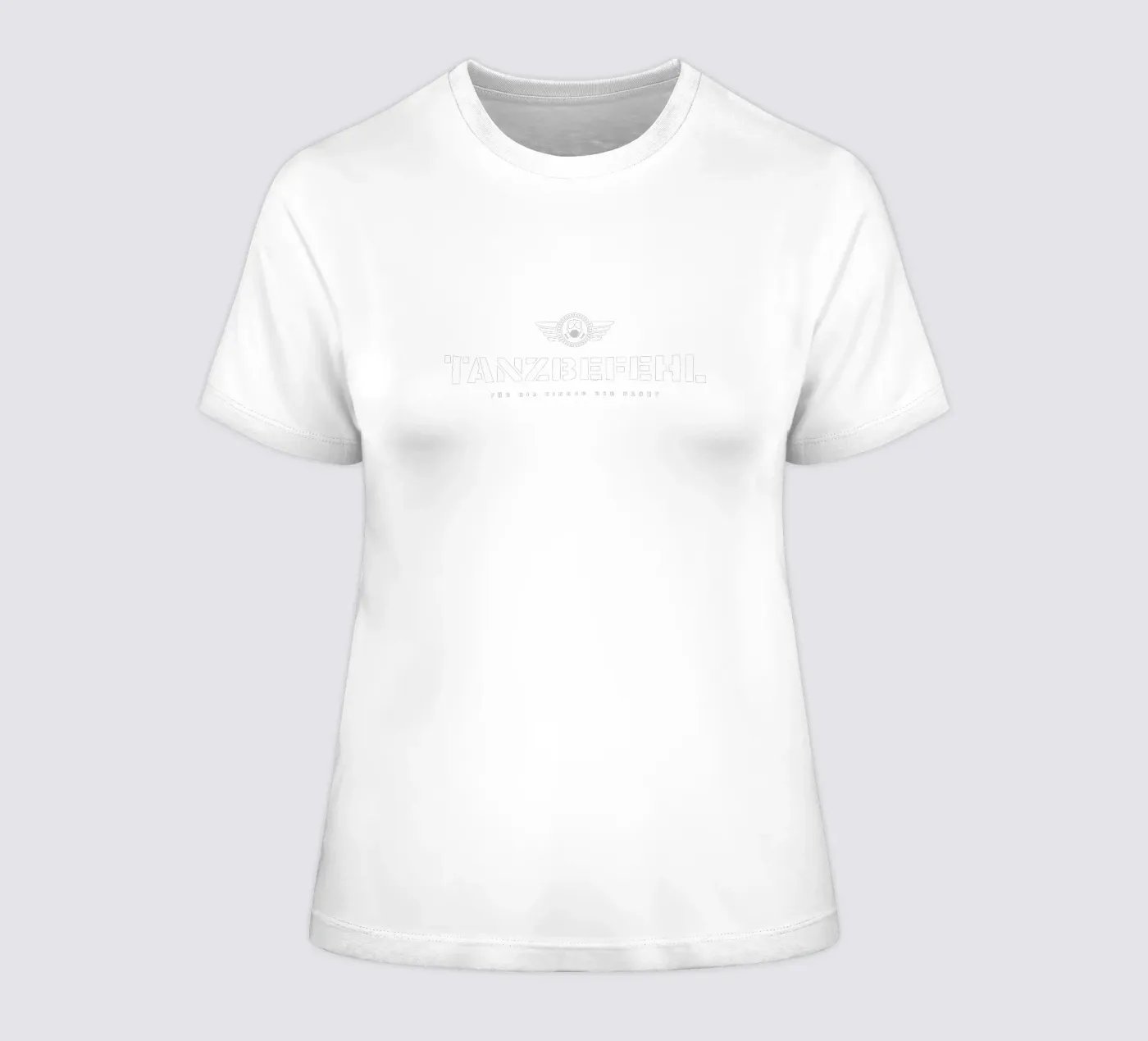 Dans commando dames t-shirt getailleerd van Black Sign Artwork