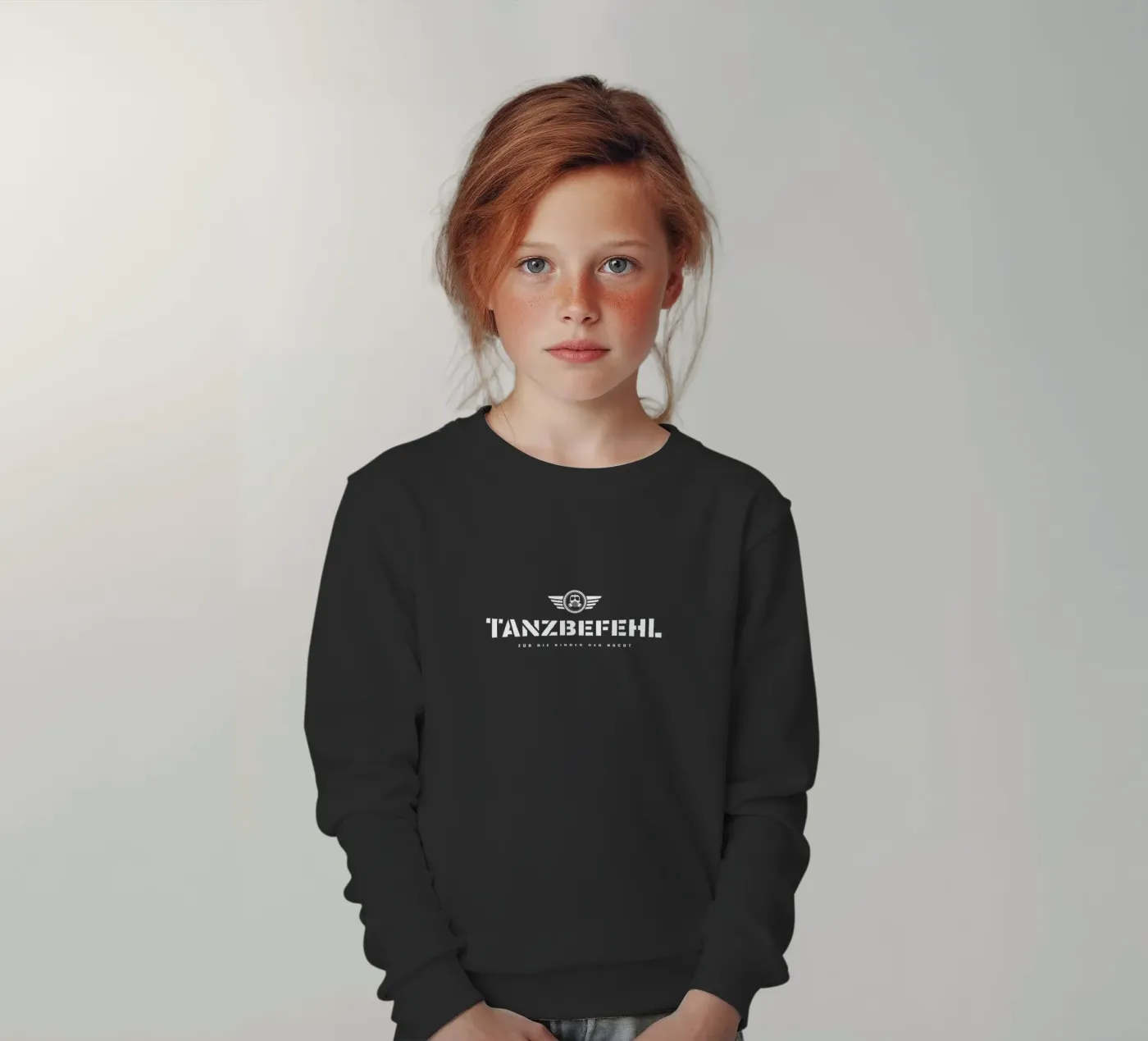 Dans commando kinder sweatshirt van Black Sign Artwork