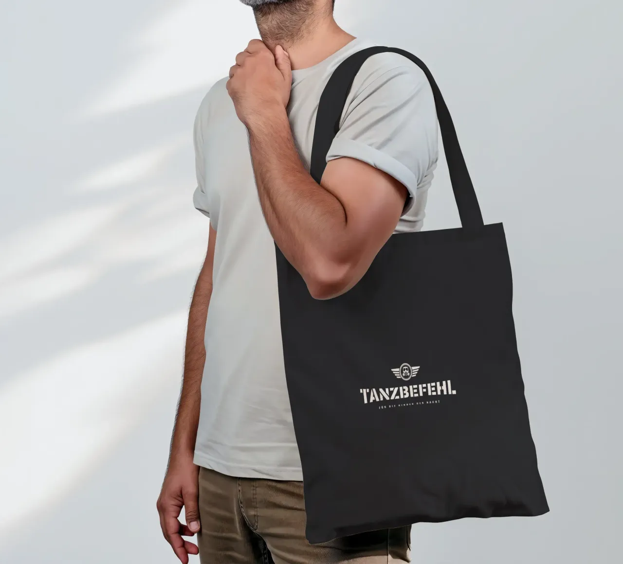 Dans commando jute draagtas van Black Sign Artwork