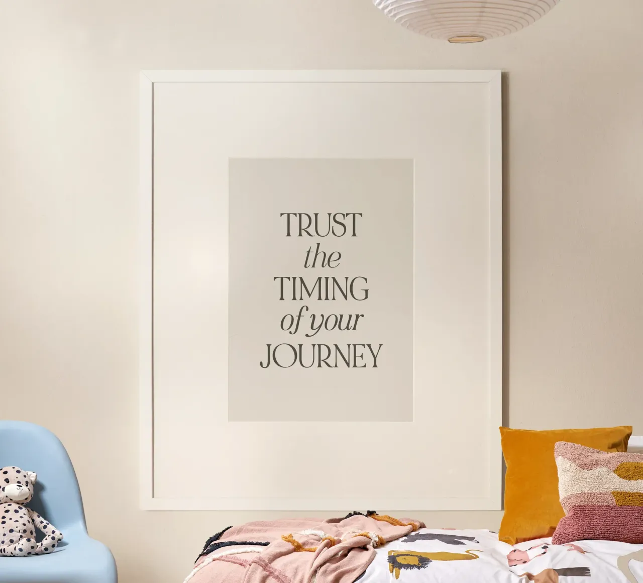 Fiducia poster con telaio in plastica da Amber Hughes