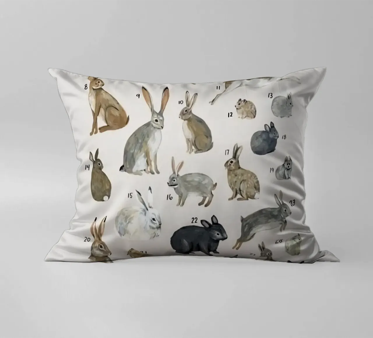 lagomorfi conigli cuscino da Amber Hughes