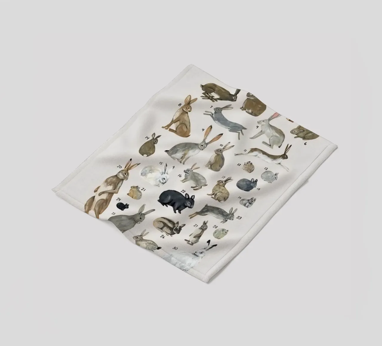 lagomorfi conigli coperta in pile da Amber Hughes