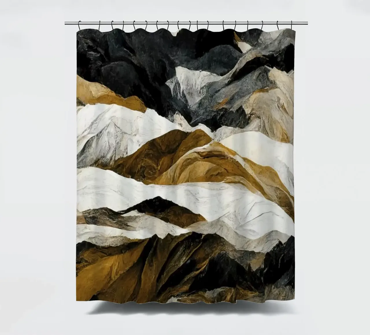 Rough Mountains No 2 rideau de douche de treechild
