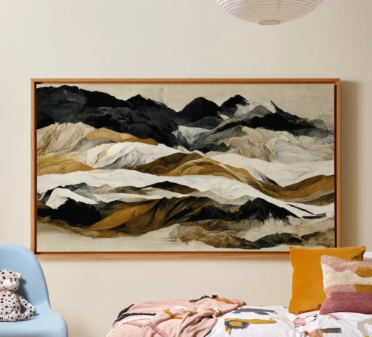 Rough Mountains No 2 tela con Cornice a cassetta da treechild