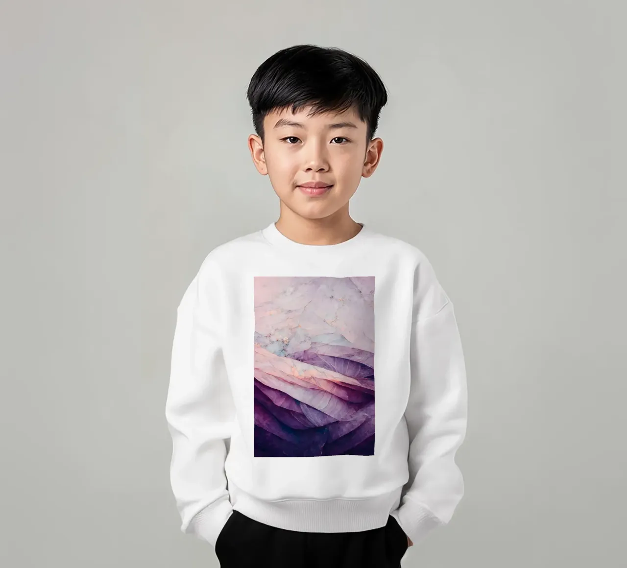 Purple Layers felpa bambino da treechild