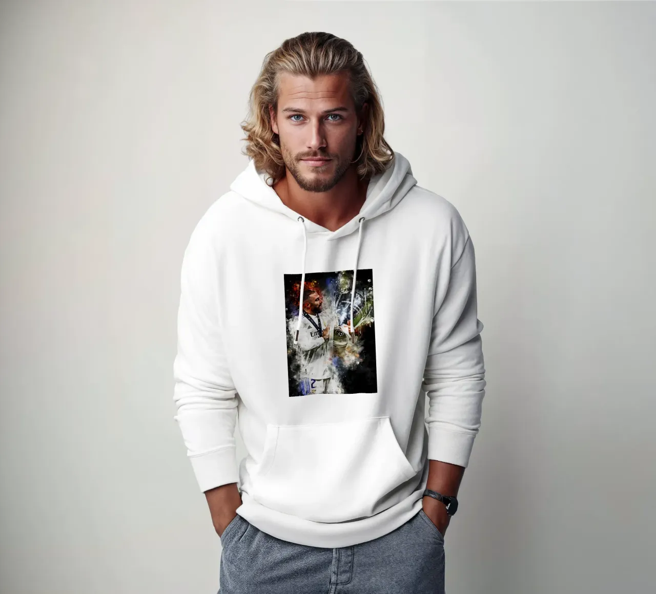 Dani Carvajal felpa con cappuccio da MasterInkArt