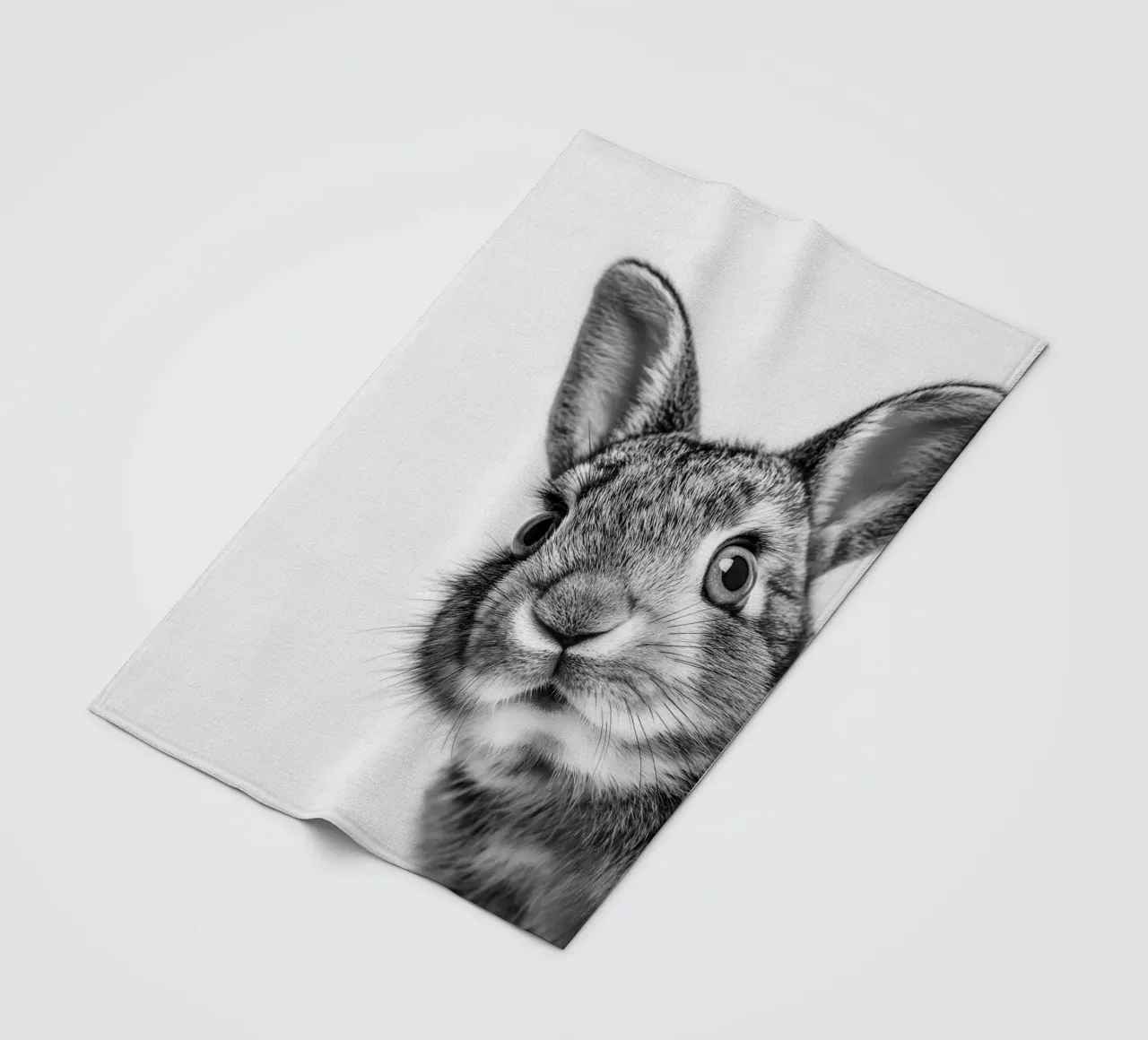 Coniglio soffice coperta in pile da Carinaprint