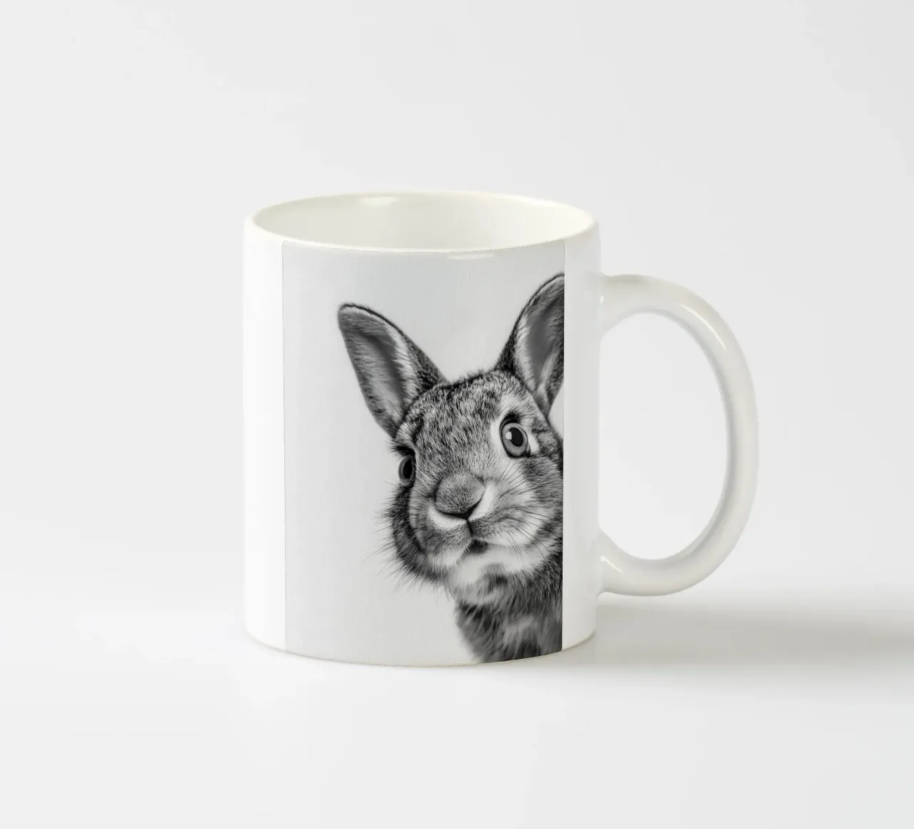 Coniglio soffice tazza in ceramica da Carinaprint