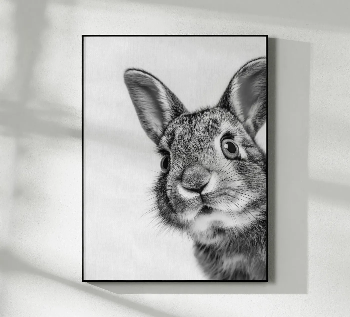 Lapin duveteux plexiglas de Carinaprint