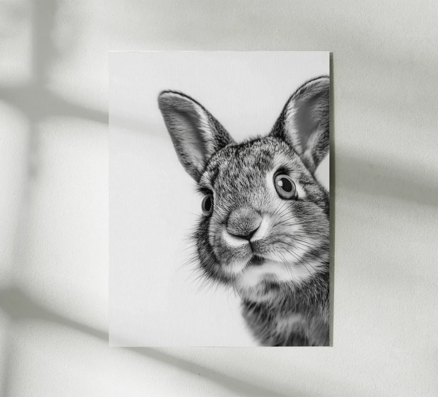 Lapin duveteux plexiglas de Carinaprint