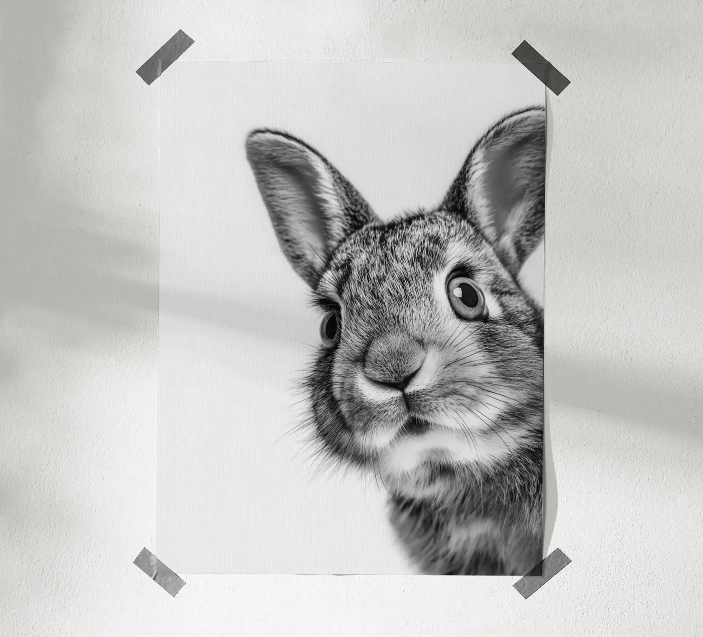 Coniglio soffice poster da Carinaprint