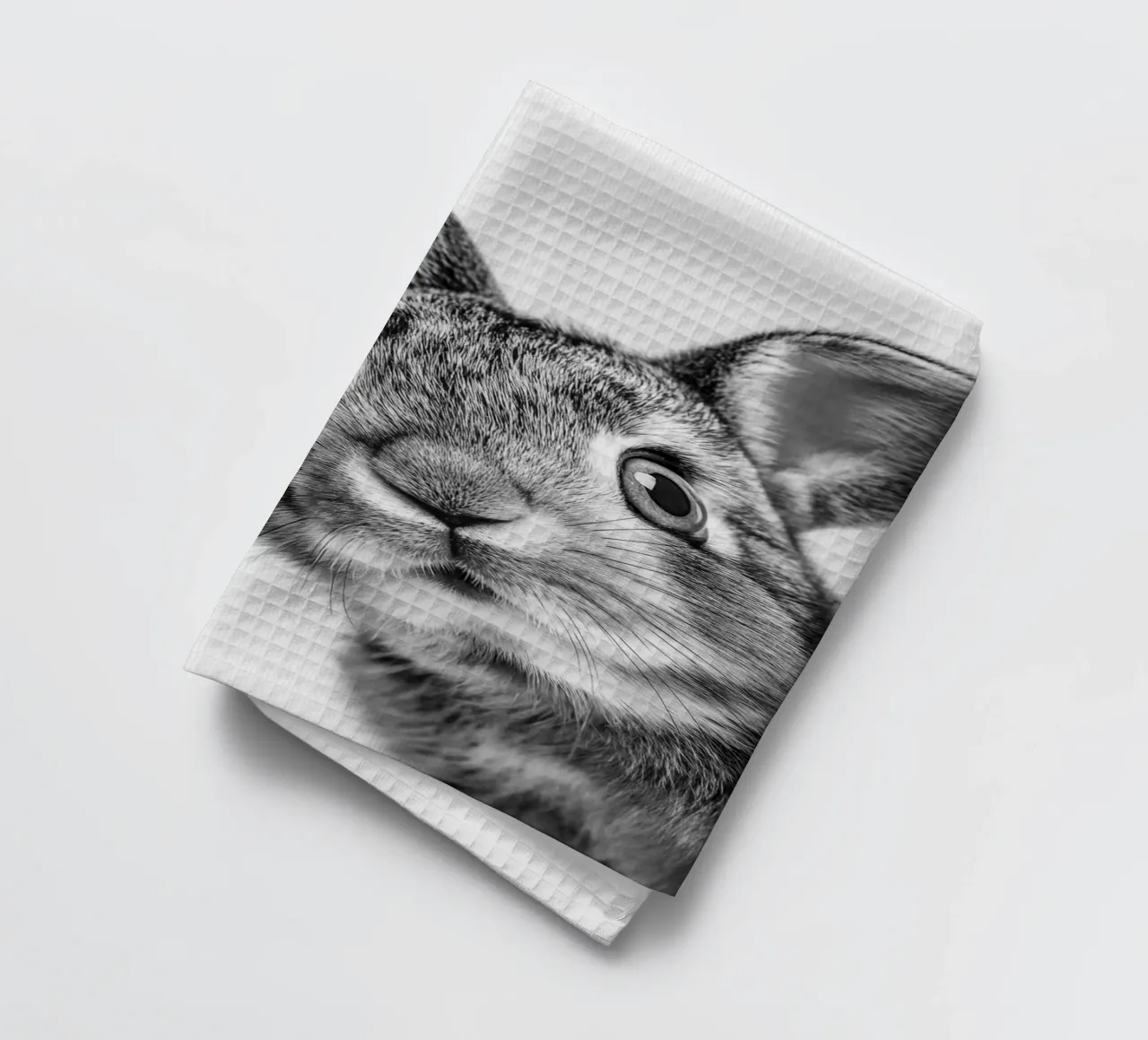 Lapin duveteux torchon de Carinaprint