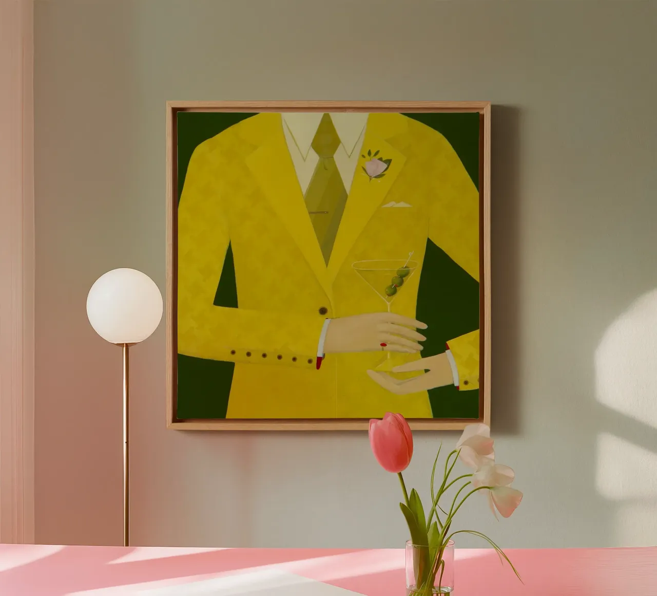 Tre olive - Angela Burson tela con Cornice a cassetta da Seilerprints