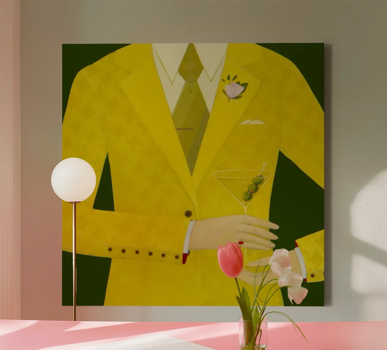 Tre olive - Angela Burson tela con Cornice a cassetta da Seilerprints