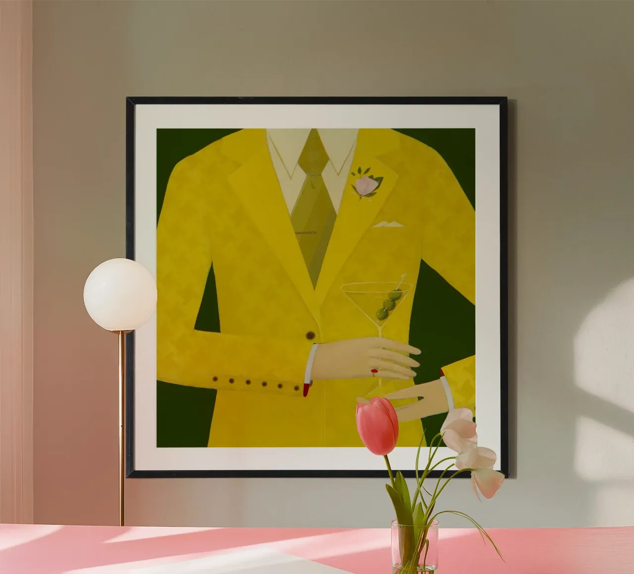 Tre olive - Angela Burson poster con telaio in plastica da Seilerprints