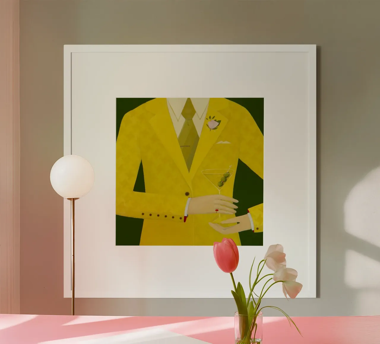 Tre olive - Angela Burson poster con telaio in plastica da Seilerprints