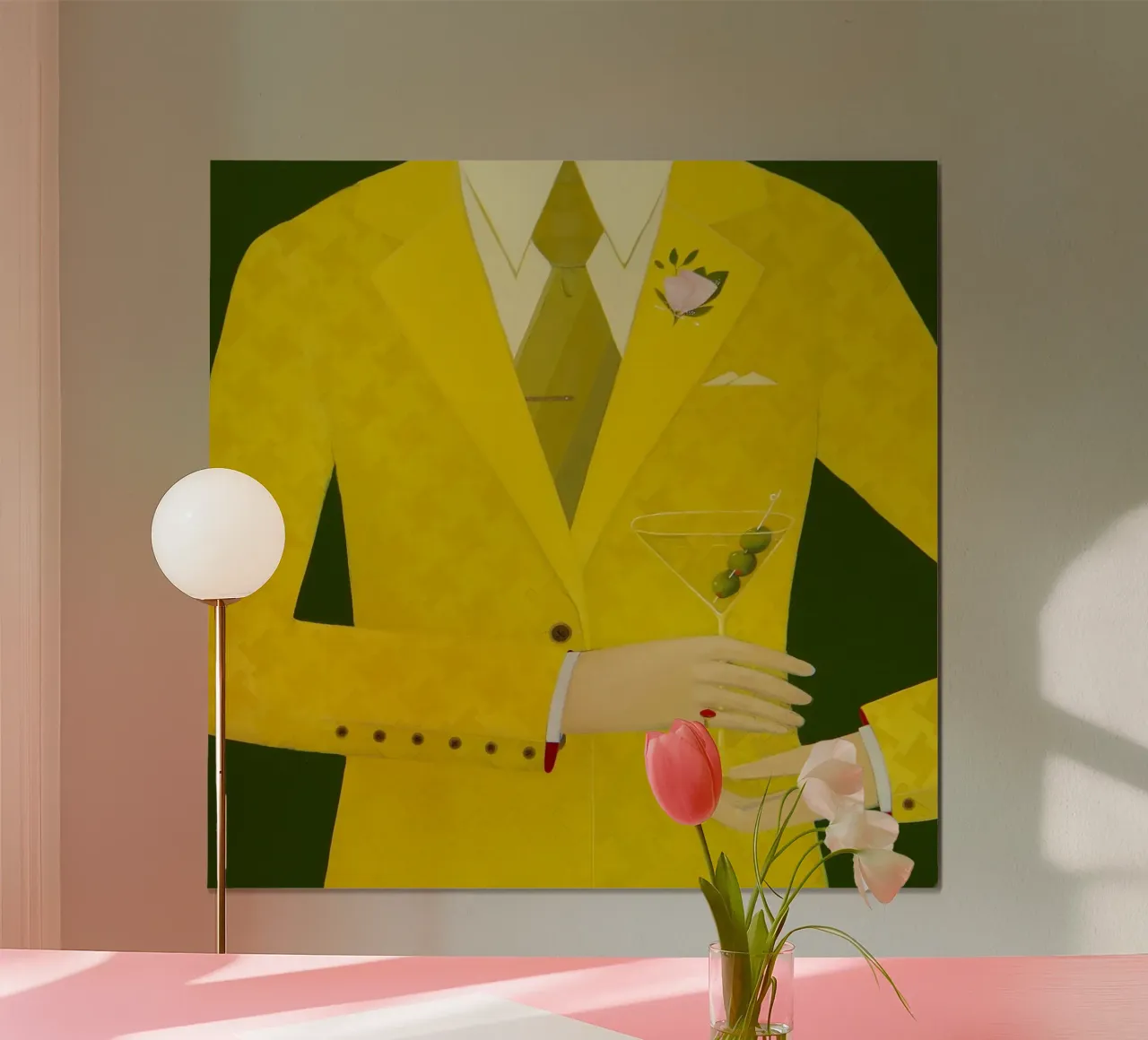 Tre olive - Angela Burson poster con telaio in plastica da Seilerprints