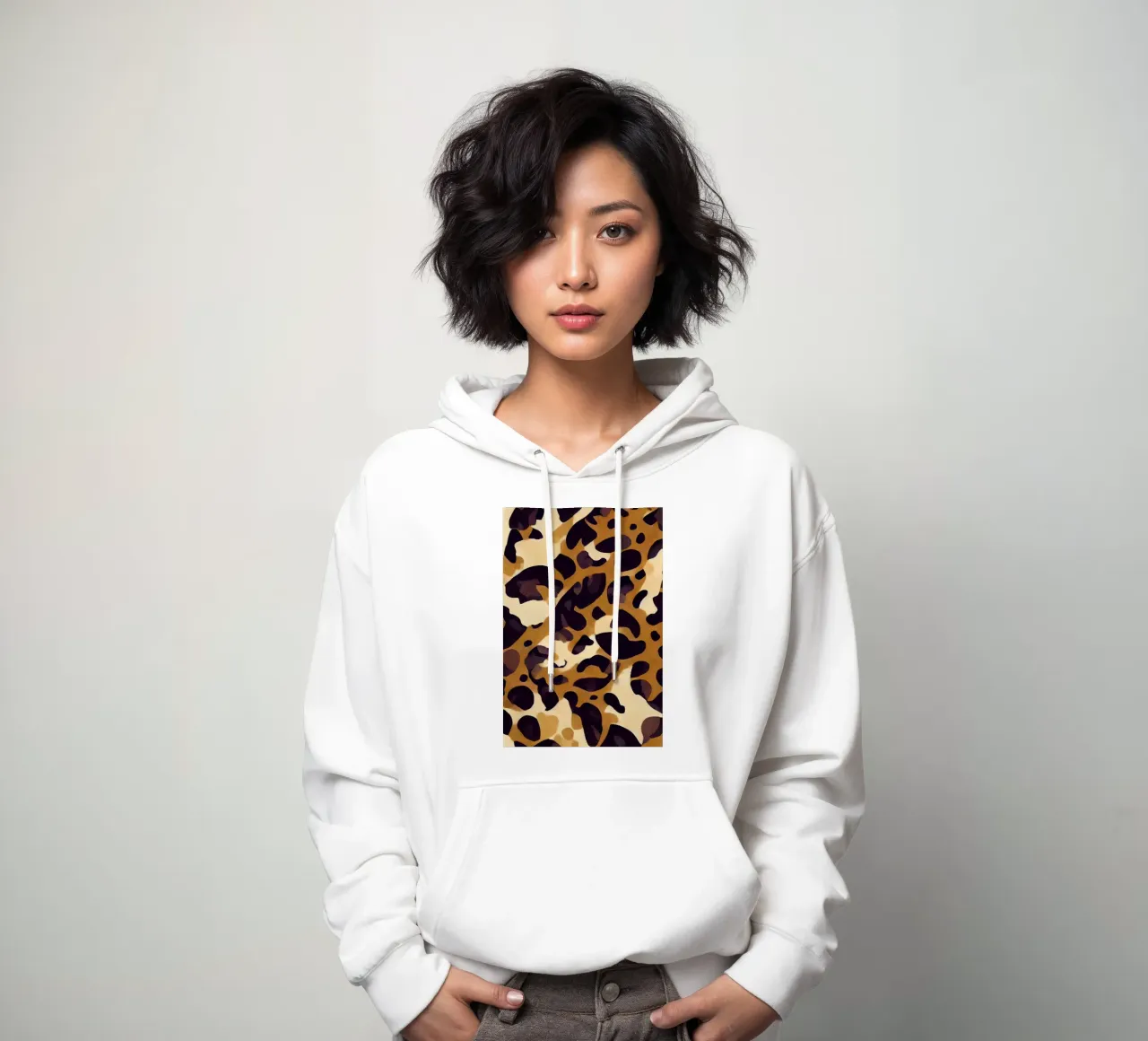 Leo Pattern sweat à capuche de treechild