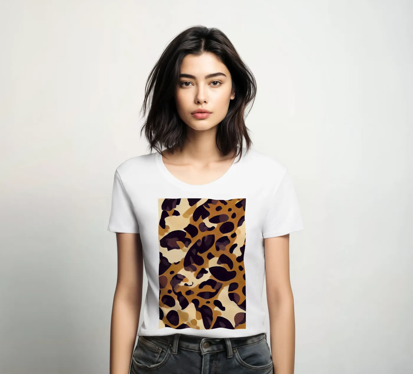 Leo Pattern t-shirt da donna da treechild