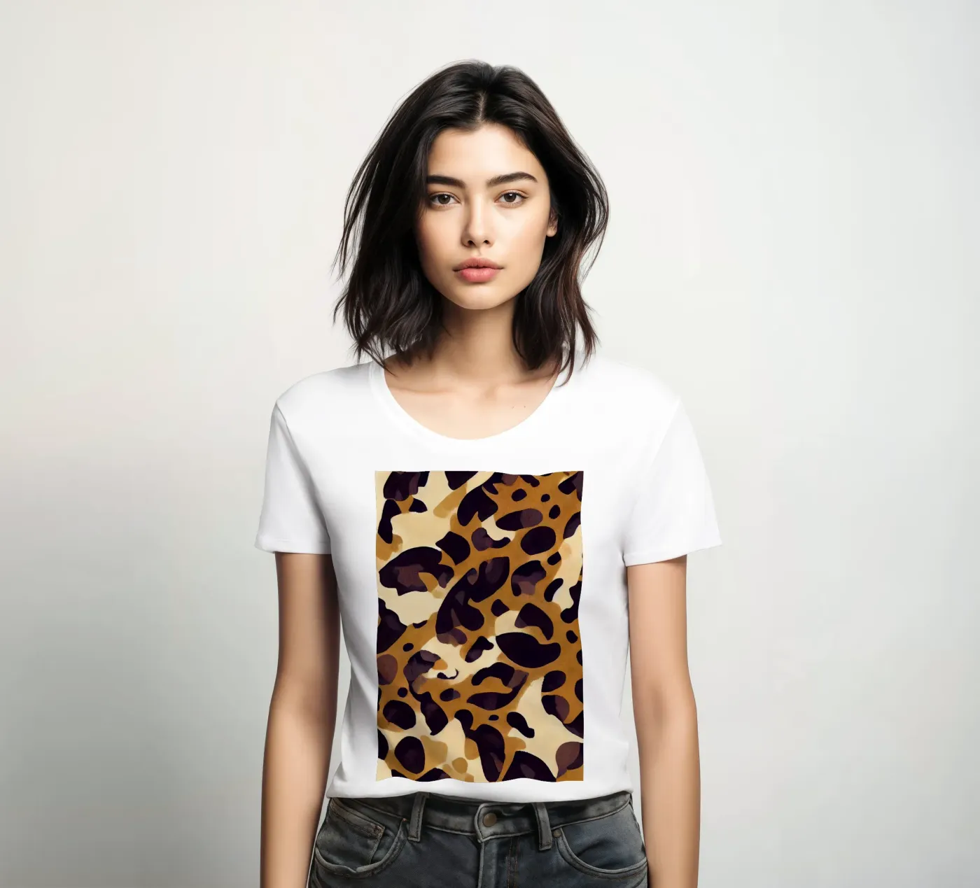 Leo Pattern t-shirt da donna da treechild