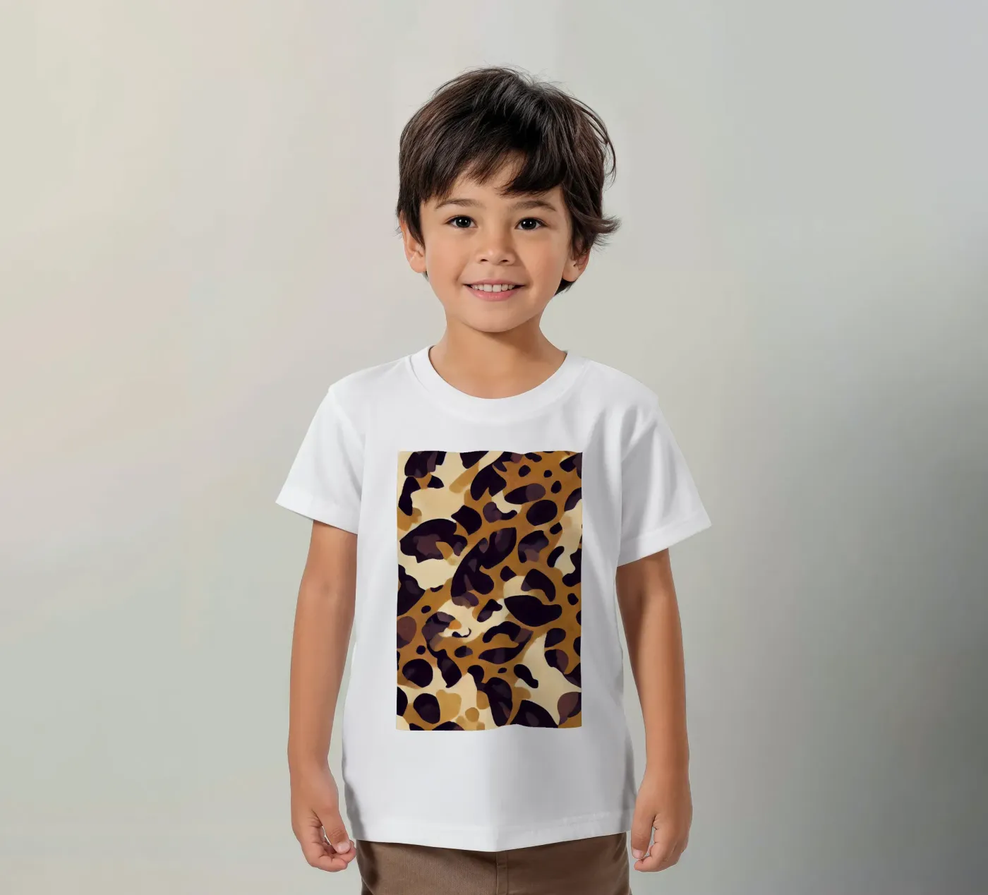 Leo Pattern kinder t-shirt van treechild