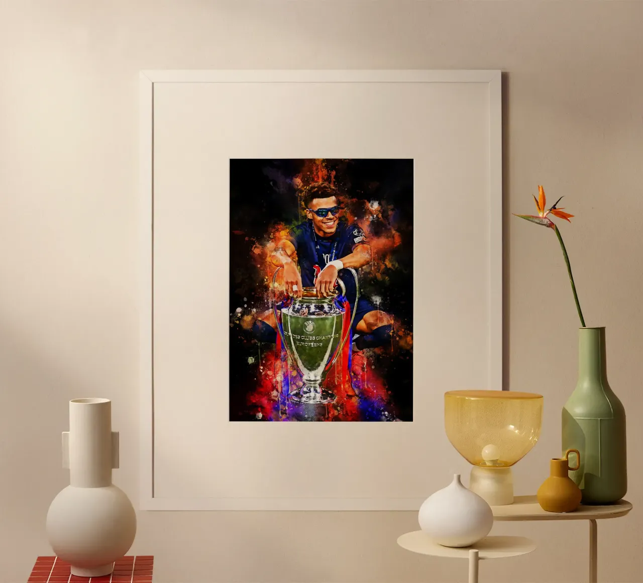 Desire Doue Psg poster con telaio in plastica da MasterInkArt