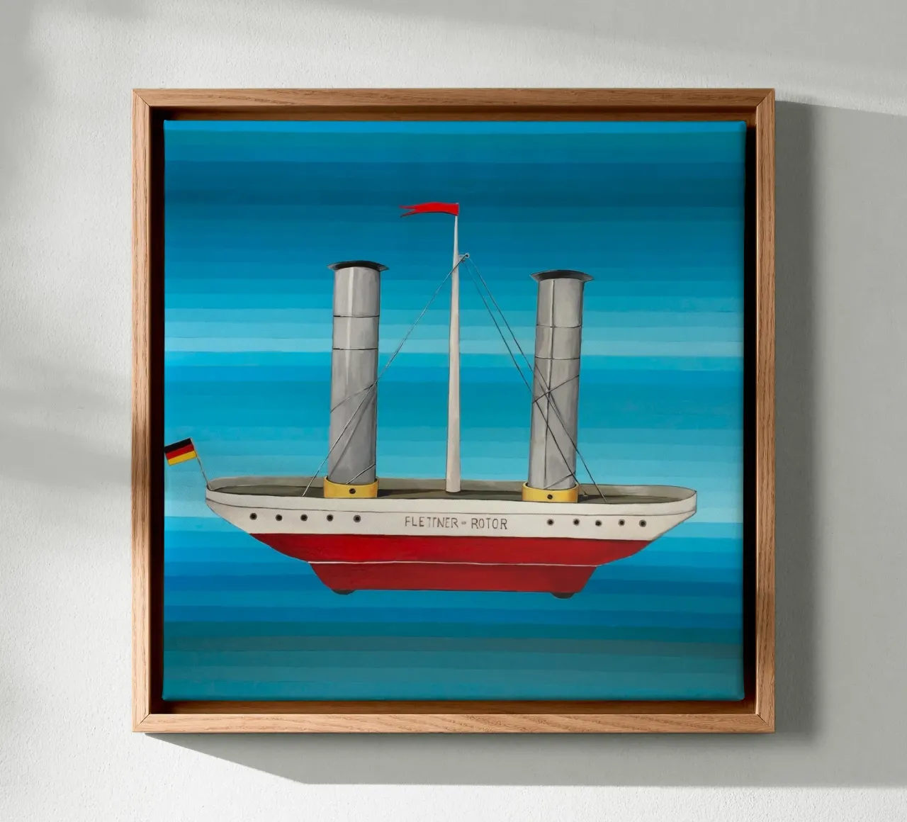 Rotore Flettner - Angela Burson tela con Cornice a cassetta da Seilerprints
