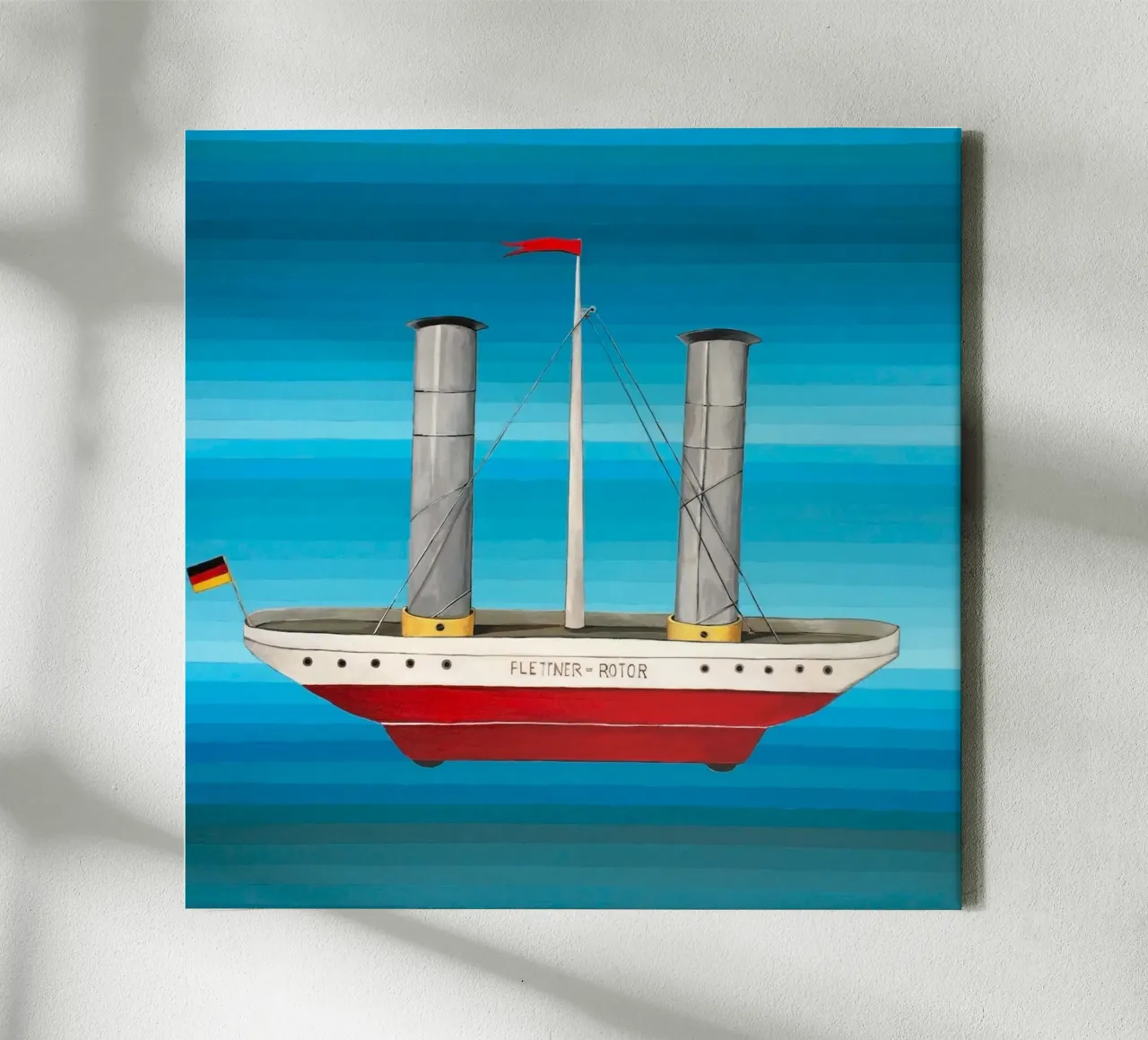 Rotore Flettner - Angela Burson tela con Cornice a cassetta da Seilerprints