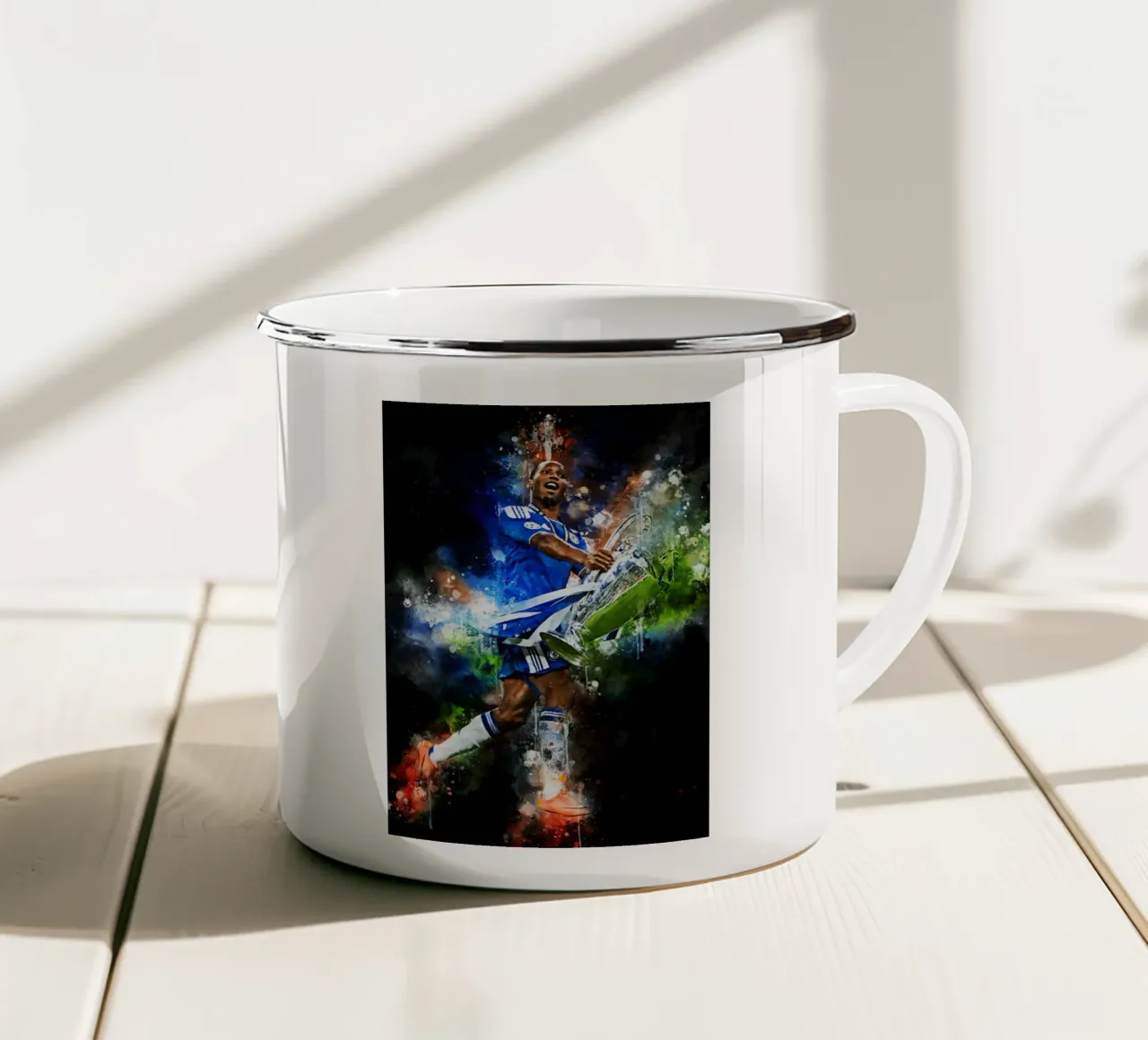 Didier Drogba tazza in smalto da MasterInkArt